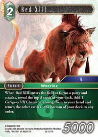 Red XIII - Dreamlike Oceans - Final Fantasy TCG card