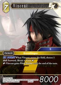 Vincent EX - Dreamlike Oceans - Final Fantasy TCG card