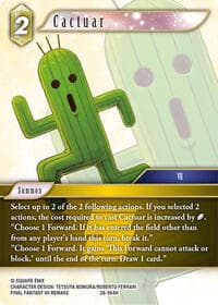 Cactuar - Dreamlike Oceans - Final Fantasy TCG card