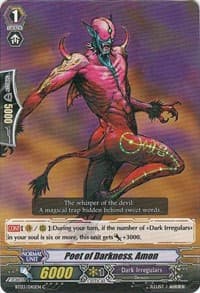 Poet of Darkness, Amon - BT03: Demonic Lord Invasion - Cardfight Vanguard card
