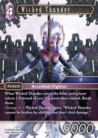 Wicked Thunder - Dreamlike Oceans - Final Fantasy TCG card