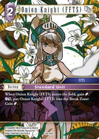 Onion Knight (FFTS) - Dreamlike Oceans - Final Fantasy TCG card