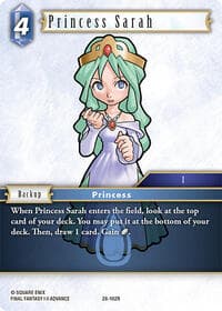Princess Sarah - Dreamlike Oceans - Final Fantasy TCG card