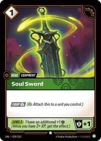 Soul Sword - Unleashed - Riftbound: League of Legends Trading Card Game card