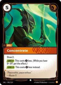 Concentrate - Unleashed - Riftbound: League of Legends Trading Card Game card