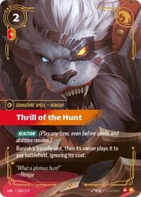 Thrill of the Hunt - Unleashed - Riftbound: League of Legends Trading Card Game card