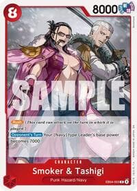 Smoker & Tashigi - Adventure on Kami's Island - One Piece Card Game card