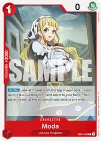 Moda - Adventure on Kami's Island - One Piece Card Game card