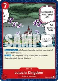 Lulucia Kingdom - Adventure on Kami's Island - One Piece Card Game card