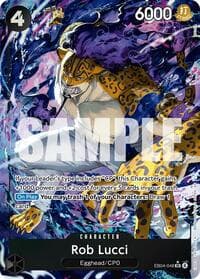 Rob Lucci (Alternate Art) - Adventure on Kami's Island - One Piece Card Game card