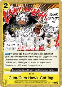 Gum-Gum Hawk Gatling - Adventure on Kami's Island - One Piece Card Game card