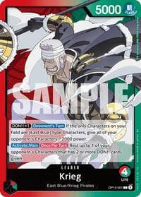 Krieg (OP15-001) - Adventure on Kami's Island - One Piece Card Game card