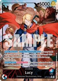 Lucy (Alternate Art) - Adventure on Kami's Island - One Piece Card Game card