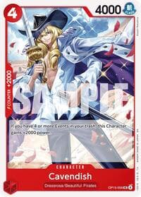 Cavendish - Adventure on Kami's Island - One Piece Card Game card