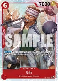 Gin - Adventure on Kami's Island - One Piece Card Game card