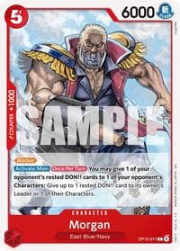 Morgan - Adventure on Kami's Island - One Piece Card Game card