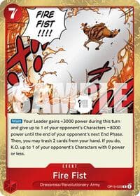 Fire Fist - Adventure on Kami's Island - One Piece Card Game card