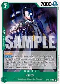 Kuro - Adventure on Kami's Island - One Piece Card Game card