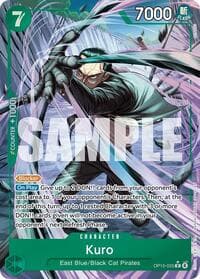 Kuro (Alternate Art) - Adventure on Kami's Island - One Piece Card Game card
