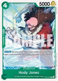 Hody Jones - Adventure on Kami's Island - One Piece Card Game card