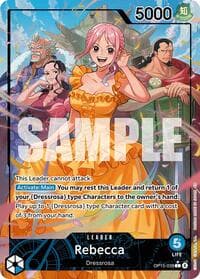 Rebecca (OP15-039) (Alternate Art) - Adventure on Kami's Island - One Piece Card Game card
