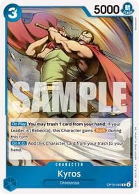 Kyros - Adventure on Kami's Island - One Piece Card Game card