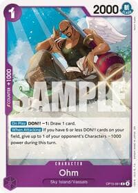 Ohm - Adventure on Kami's Island - One Piece Card Game card