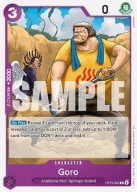 Goro - Adventure on Kami's Island - One Piece Card Game card
