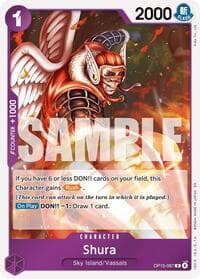Shura - Adventure on Kami's Island - One Piece Card Game card