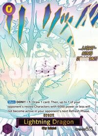 Lightning Dragon (Alternate Art) - Adventure on Kami's Island - One Piece Card Game card