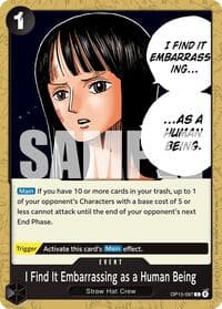 I Find It Embarrassing as a Human Being - Adventure on Kami's Island - One Piece Card Game card