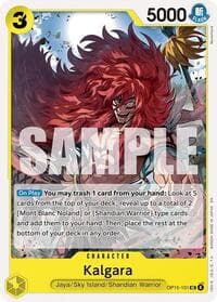 Kalgara - Adventure on Kami's Island - One Piece Card Game card