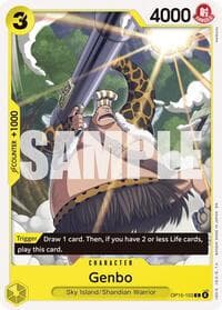 Genbo - Adventure on Kami's Island - One Piece Card Game card