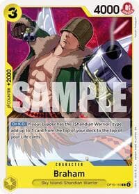 Braham - Adventure on Kami's Island - One Piece Card Game card