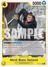 Mont Blanc Noland - Adventure on Kami's Island - One Piece Card Game card