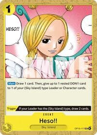 Heso!! - Adventure on Kami's Island - One Piece Card Game card