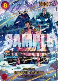 Smoker & Tashigi (SP) - Adventure on Kami's Island - One Piece Card Game card