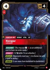 Rengar, Unseen - Unleashed - Riftbound: League of Legends Trading Card Game card