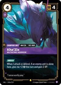 Kha'Zix, Mutating Horror (Alternate Art) - Unleashed - Riftbound: League of Legends Trading Card Game card