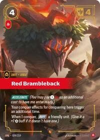 Red Brambleback - Unleashed - Riftbound: League of Legends Trading Card Game card
