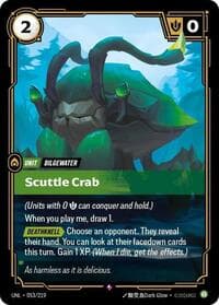 Scuttle Crab - Unleashed - Riftbound: League of Legends Trading Card Game card