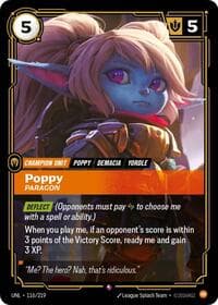 Poppy, Paragon - Unleashed - Riftbound: League of Legends Trading Card Game card