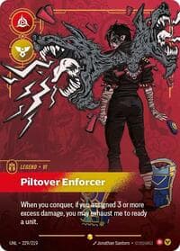 Vi, Piltover Enforcer (Overnumbered) - Unleashed - Riftbound: League of Legends Trading Card Game card