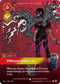 Vi, Piltover Enforcer (Signature) - Unleashed - Riftbound: League of Legends Trading Card Game card