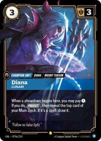 Diana, Lunari (Alternate Art) - Unleashed - Riftbound: League of Legends Trading Card Game card