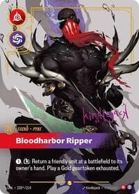 Pyke, Bloodharbor Ripper (Signature) - Unleashed - Riftbound: League of Legends Trading Card Game card