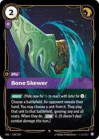 Bone Skewer - Unleashed - Riftbound: League of Legends Trading Card Game card