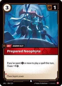 Prepared Neophyte - Unleashed - Riftbound: League of Legends Trading Card Game card