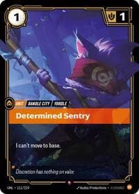 Determined Sentry - Unleashed - Riftbound: League of Legends Trading Card Game card
