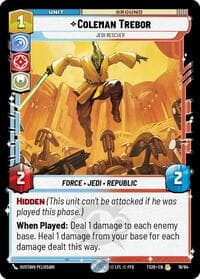 Coleman Trebor - Jedi Rescuer - Twin Suns - Star Wars: Unlimited card